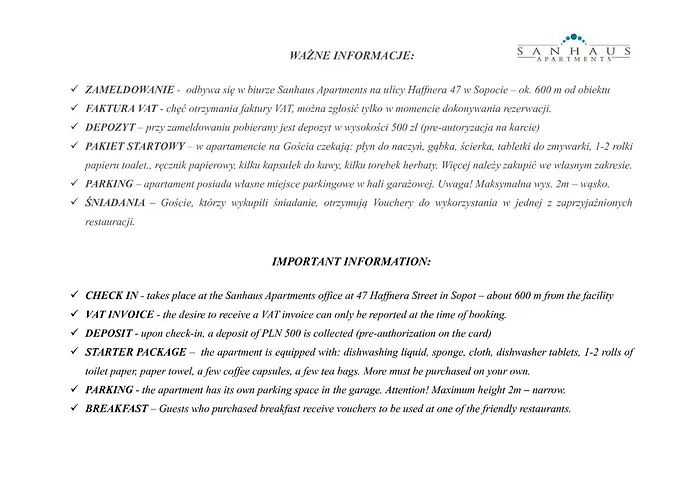 Sanhaus - Mera - Z Balkonem, Parkingiem I Klimatyzacja Przy Plazy Lejlighed